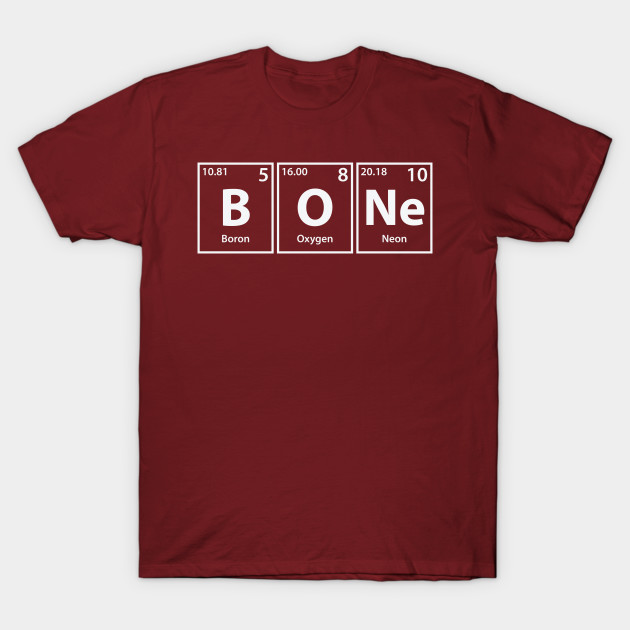 Bone (B-O-Ne) Periodic Elements Spelling